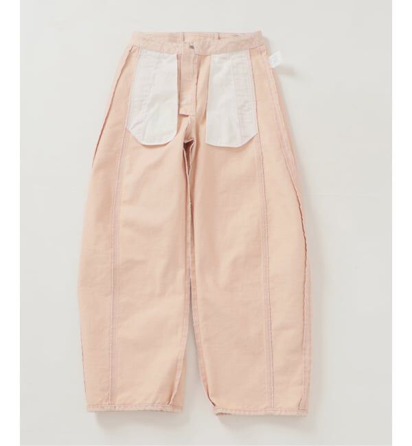 IENA LA BOUCLE「NEPLA. ネプラ カーブベルトパンツ WOCBT-6S」|デニム|