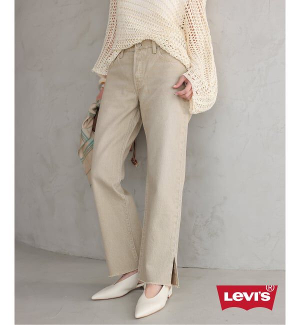 SLOBE IENA「《追加予約》Levi&rsquo;s/リーバイス SLOBE別注 501'90s デニムパンツ」|デニム|ベージュ