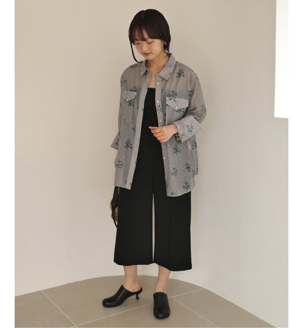 SLOBE IENA「《WEB限定/追加予約》Margaux Dereume &times; SLOBE cotton silk mix シャツ」|シャツ・ブラウス|