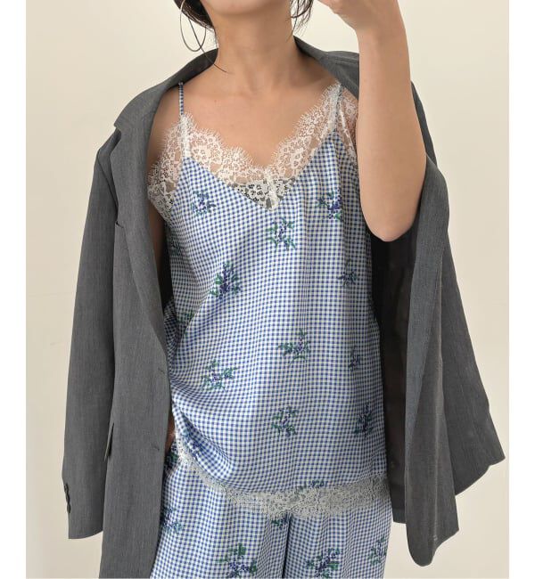 SLOBE IENA「《追加予約》Margaux Dereume &times; SLOBE lingerie キャミブラウス」|キャミソール|