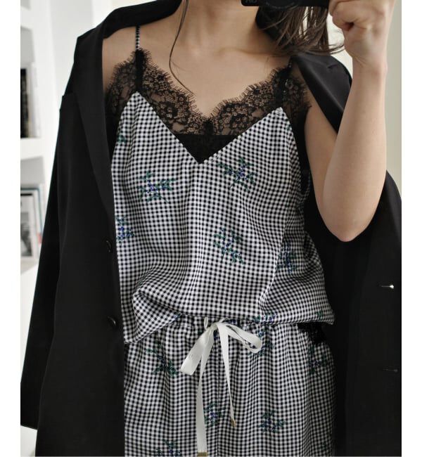 SLOBE IENA「《追加予約》Margaux Dereume &times; SLOBE lingerie キャミブラウス」|キャミソール|