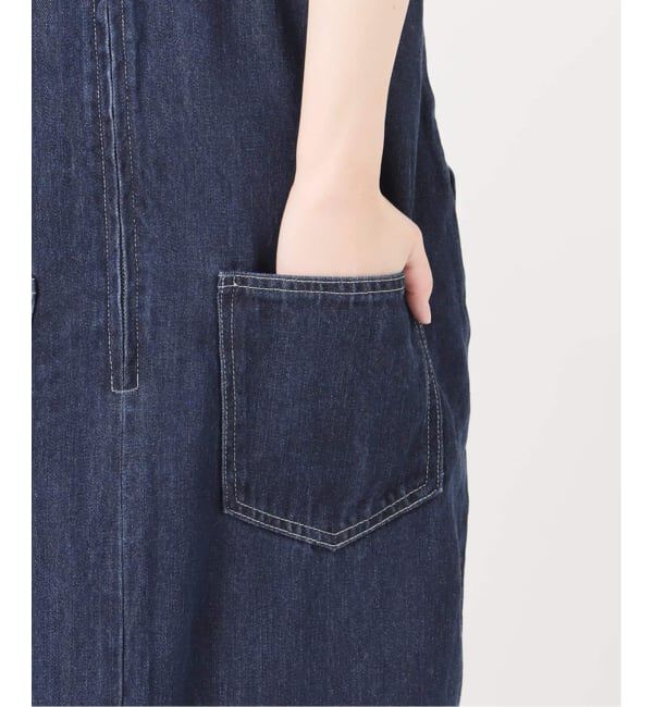 SLOBE IENA「《WEB限定/追加予約》LEDENIM ナローフレアデニムジャンパースカート」|ワンピース|
