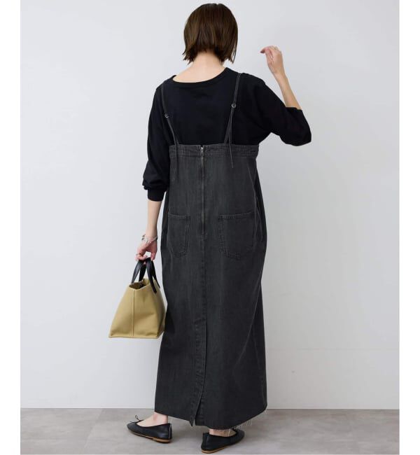 SLOBE IENA「《WEB限定/追加予約》LEDENIM ナローフレアデニムジャンパースカート」|ワンピース|