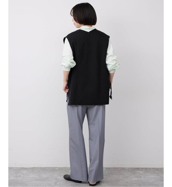 SLOBE IENA「《WEB限定/追加予約》ダブルフェイスコットンニットベスト」|ベスト・ジレ|
