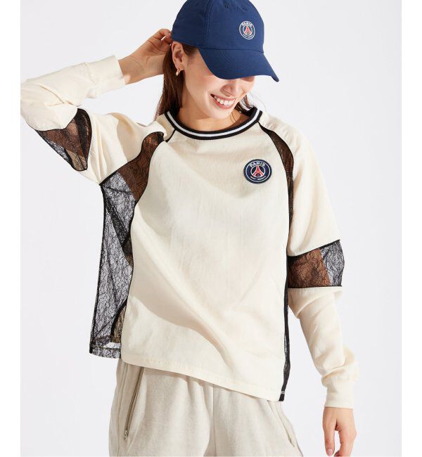 Paris Saint-Germain「【Paris Saint-Germain / パリ・サン＝ジェルマン】SATINxLACE GAME TOPS」|Tシャツ・カットソー|
