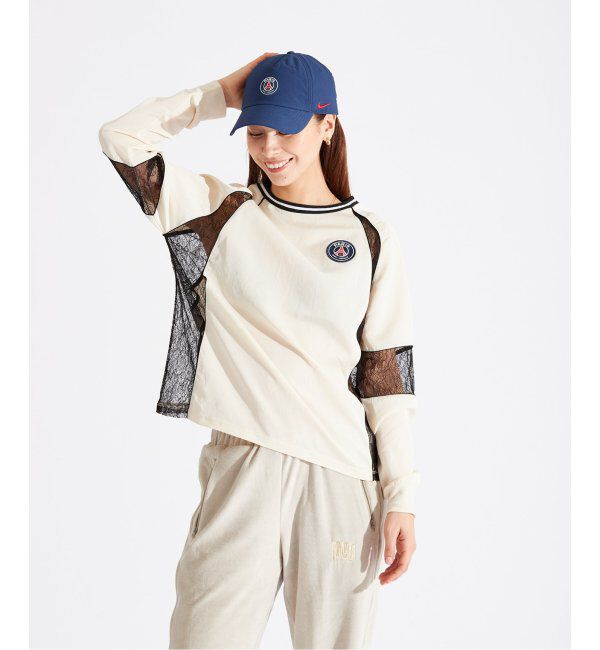 Paris Saint-Germain「【Paris Saint-Germain / パリ・サン＝ジェルマン】SATINxLACE GAME TOPS」|Tシャツ・カットソー|