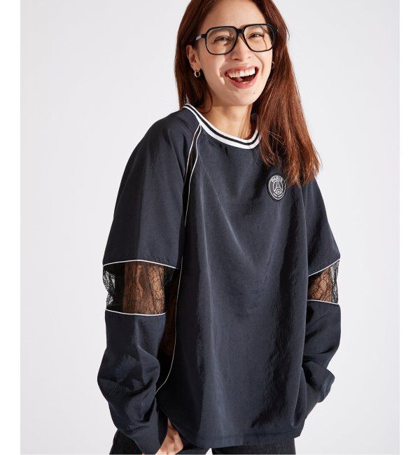 Paris Saint-Germain「【Paris Saint-Germain / パリ・サン＝ジェルマン】SATINxLACE GAME TOPS」|Tシャツ・カットソー|