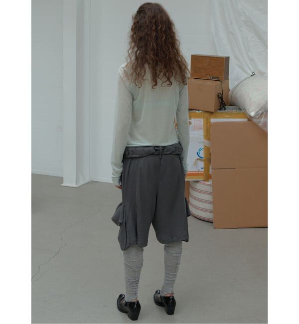 PULP「【Geek Office / ギークオフィス】OPEN YY / ROLLED WAIST WAFFLE CARGO SHORTS」|その他|