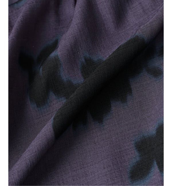 EDIFICE「《予約》パターンクレープ ショートスリーブ バンドカラーシャツ」|シャツ・ブラウス|