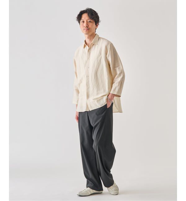 EDIFICE「《予約》シアー リネン 8S レギュラーシャツ」|シャツ・ブラウス|