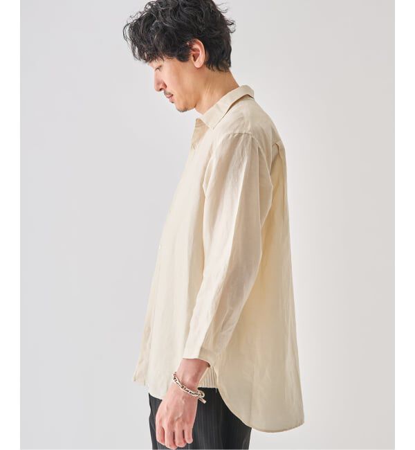 EDIFICE「《予約》シアー リネン 8S レギュラーシャツ」|シャツ・ブラウス|