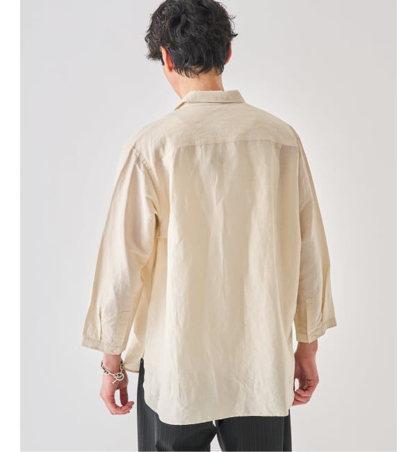 EDIFICE「《予約》シアー リネン 8S レギュラーシャツ」|シャツ・ブラウス|