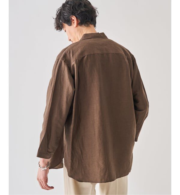EDIFICE「《予約》シアー リネン 8S レギュラーシャツ」|シャツ・ブラウス|
