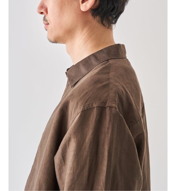 EDIFICE「《予約》シアー リネン 8S レギュラーシャツ」|シャツ・ブラウス|