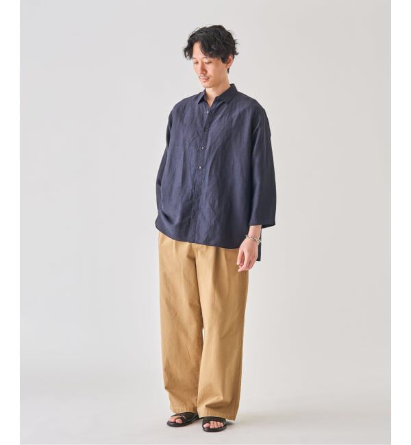 EDIFICE「《予約》シアー リネン 8S レギュラーシャツ」|シャツ・ブラウス|