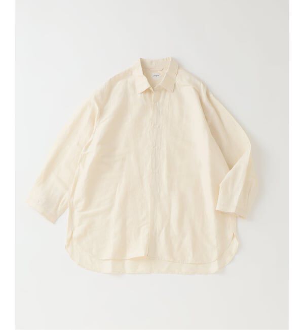 EDIFICE「《予約》シアー リネン 8S レギュラーシャツ」|シャツ・ブラウス|