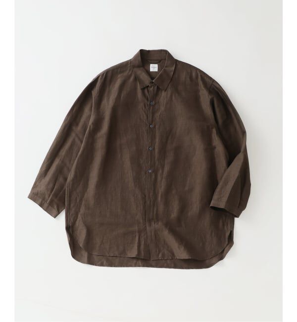 EDIFICE「《予約》シアー リネン 8S レギュラーシャツ」|シャツ・ブラウス|