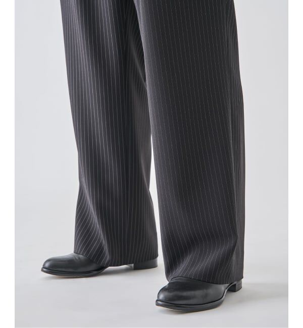 EDIFICE「《予約》ストライプ サイド アジャスト ワイド パンツ」|その他|