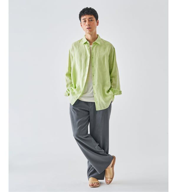 EDIFICE「《予約》ストライプ サイド アジャスト ワイド パンツ」|その他|