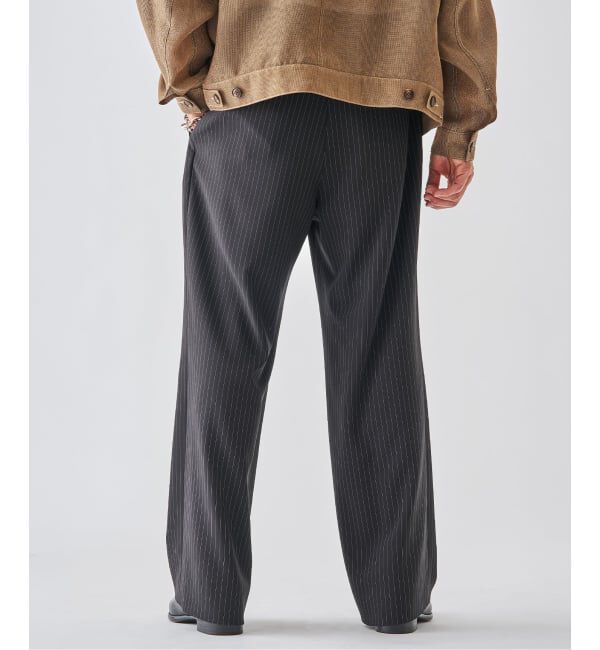 EDIFICE「《予約》ストライプ サイド アジャスト ワイド パンツ」|その他|