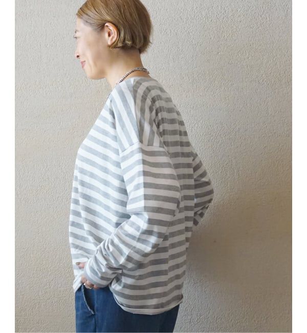 journal standard luxe「テンジクボーダー CN-Big-プルオーバー」|Tシャツ・カットソー|