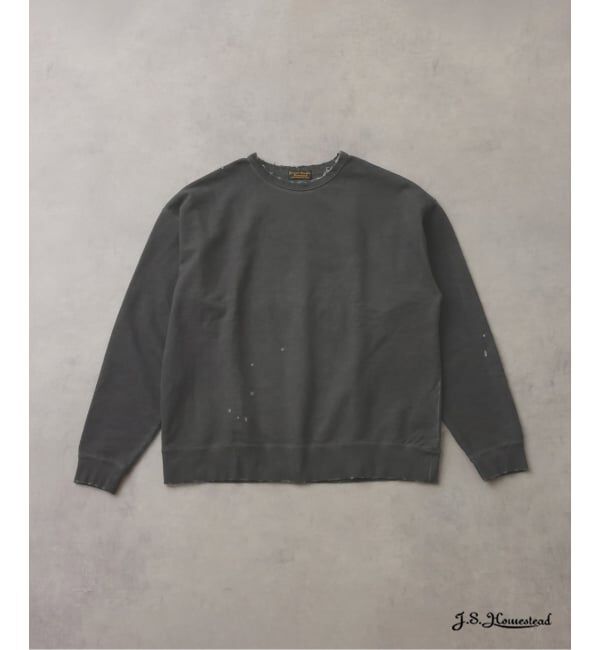 J.S.Homestead「J.S.Homestead / パシフィック 裏毛 ダメージ スウェット」|スウェット・ジャージ|ブラック