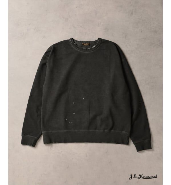 J.S.Homestead「J.S.Homestead / パシフィック 裏毛 ダメージ スウェット」|スウェット・ジャージ|ブラック