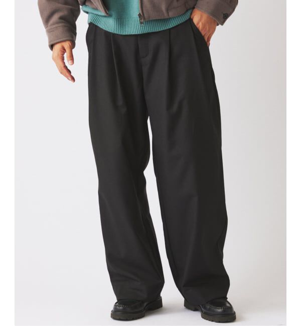 JOURNAL STANDARD relume「ヒールカット ルーズ ライトスラックス」|スラックス|ブラック