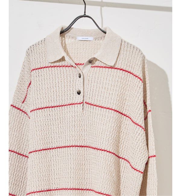 JOURNAL STANDARD「ペーパーヤーンMIXポロカラープルオーバー」|ニット・セーター|