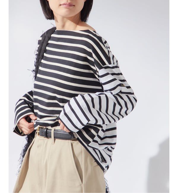 journal standard L'essage「《追加》別注【Leminor/ルミノア】クレイジーボーダー：カットソー」|Tシャツ・カットソー|