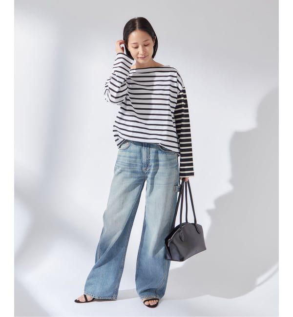 journal standard L'essage「《追加》別注【Leminor/ルミノア】クレイジーボーダー：カットソー」|Tシャツ・カットソー|