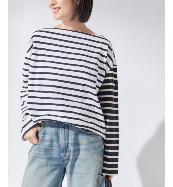 journal standard L'essage「《追加》別注【Leminor/ルミノア】クレイジーボーダー：カットソー」|Tシャツ・カットソー|