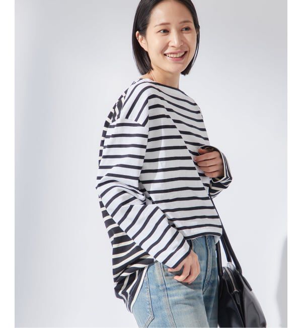 journal standard L'essage「《追加》別注【Leminor/ルミノア】クレイジーボーダー：カットソー」|Tシャツ・カットソー|