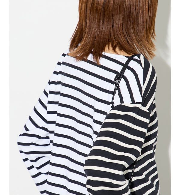 journal standard L'essage「《追加》別注【Leminor/ルミノア】クレイジーボーダー：カットソー」|Tシャツ・カットソー|