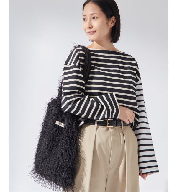 journal standard L'essage「《追加》別注【Leminor/ルミノア】クレイジーボーダー：カットソー」|Tシャツ・カットソー|