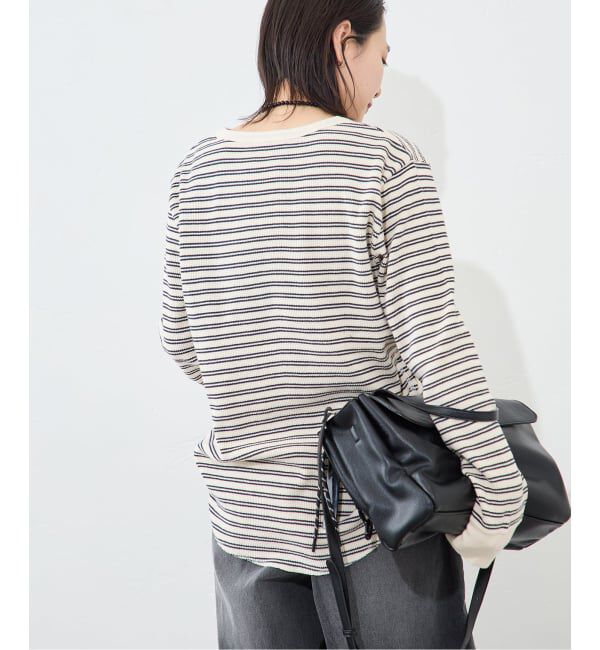 JOURNAL STANDARD「ワッフルボーダープルオーバー」|Tシャツ・カットソー|