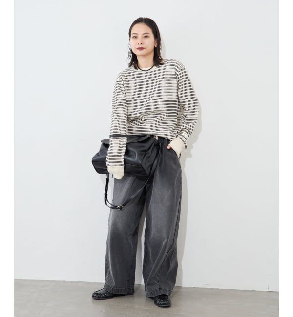 JOURNAL STANDARD「ワッフルボーダープルオーバー」|Tシャツ・カットソー|