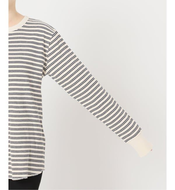 JOURNAL STANDARD「ワッフルボーダープルオーバー」|Tシャツ・カットソー|