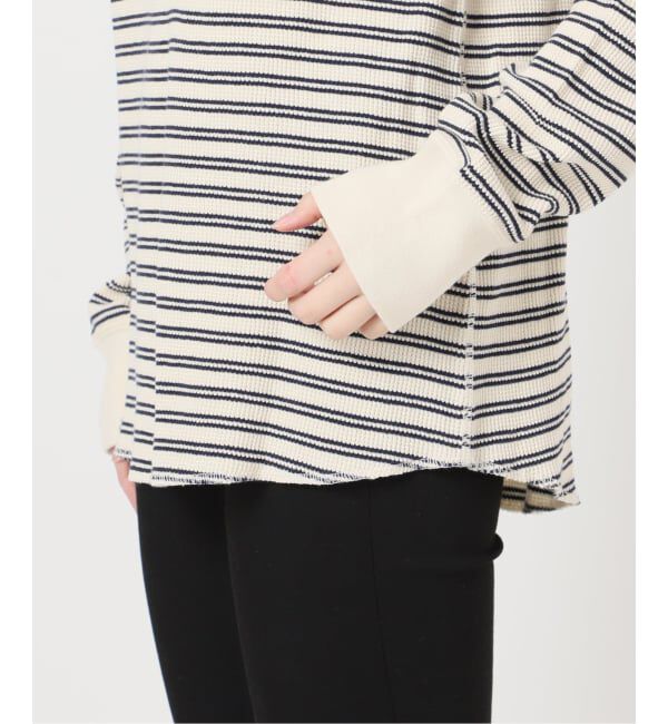 JOURNAL STANDARD「ワッフルボーダープルオーバー」|Tシャツ・カットソー|