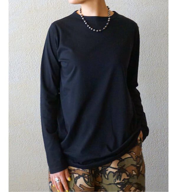 journal standard luxe「スパイラルジャージプルオーバー」|Tシャツ・カットソー|ブラック