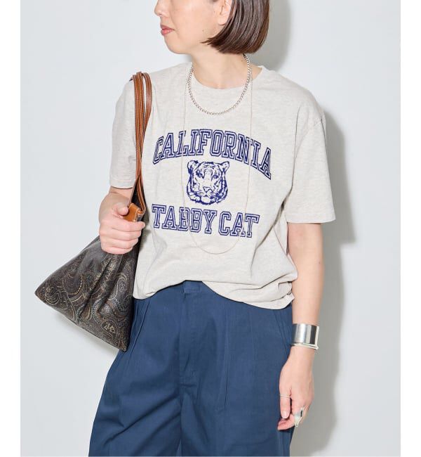 journal standard L'essage「《予約》【MIXTA/ミクスタ】CALIFORNIA TABBY CAT CREW Tシャツ」|Tシャツ・カットソー|