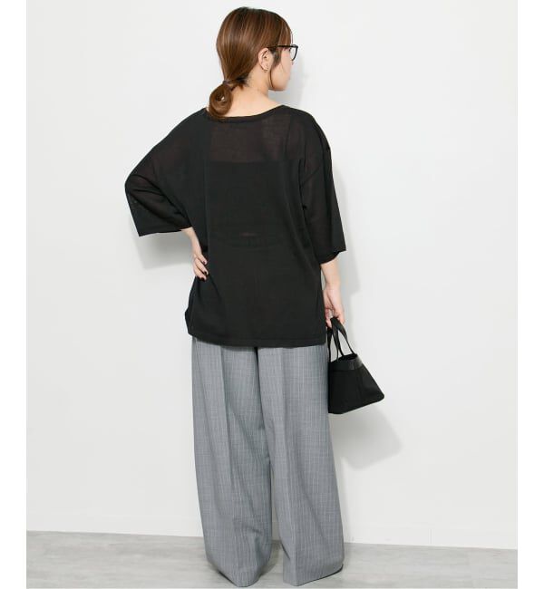 journal standard L'essage「《予約》シャーリーカーンショートスリーブプルオーバー」|ニット・セーター|