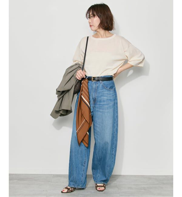 journal standard L'essage「《予約》シャーリーカーンショートスリーブプルオーバー」|ニット・セーター|