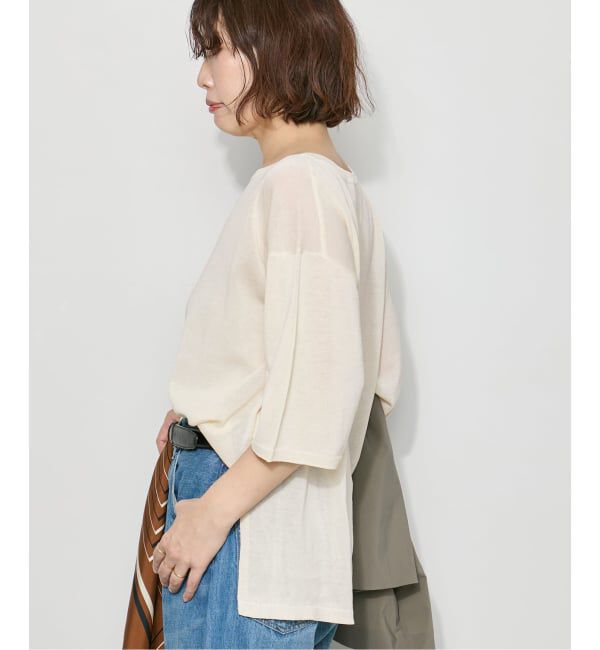 journal standard L'essage「《予約》シャーリーカーンショートスリーブプルオーバー」|ニット・セーター|