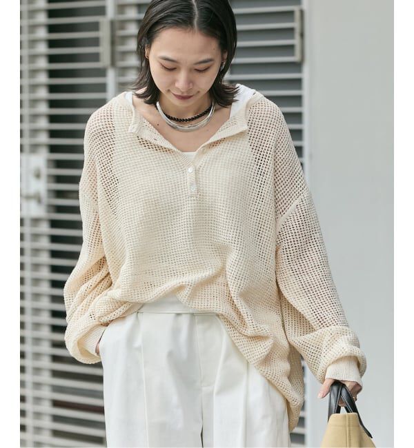 JOURNAL STANDARD「《追加》ヘンリーメッシュニット」|ニット・セーター|