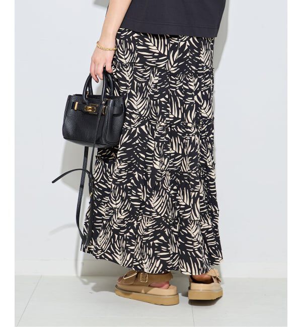 journal standard L'essage「《予約》別注【LUSANA / ルサーナ】RUFFLE TIRED MAXI SKIRT：スカート」|スカート|