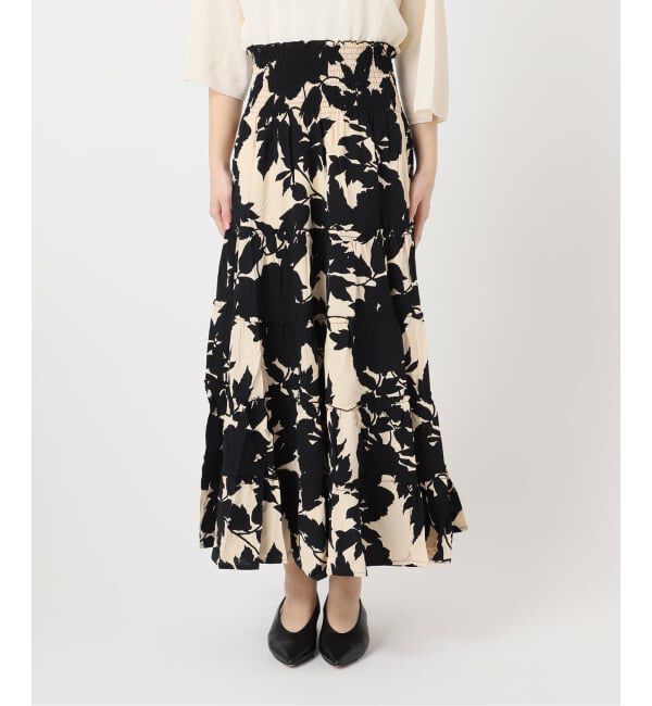 journal standard L'essage「《予約》別注【LUSANA / ルサーナ】RUFFLE TIRED MAXI SKIRT：スカート」|スカート|