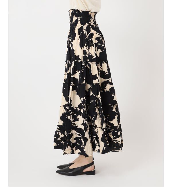 journal standard L'essage「《予約》別注【LUSANA / ルサーナ】RUFFLE TIRED MAXI SKIRT：スカート」|スカート|