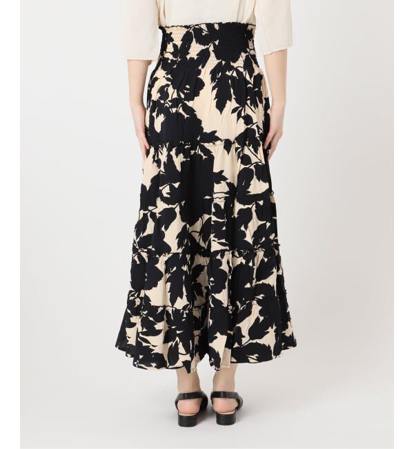 journal standard L'essage「《予約》別注【LUSANA / ルサーナ】RUFFLE TIRED MAXI SKIRT：スカート」|スカート|