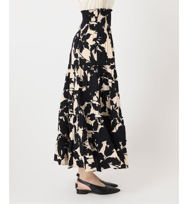 journal standard L'essage「《予約》別注【LUSANA / ルサーナ】RUFFLE TIRED MAXI SKIRT：スカート」|スカート|